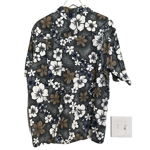 Hurley 999 Shirt Hawaiian Tropical Short Sleeve Button Up Vintage USA Made L - Picture 2 of 8